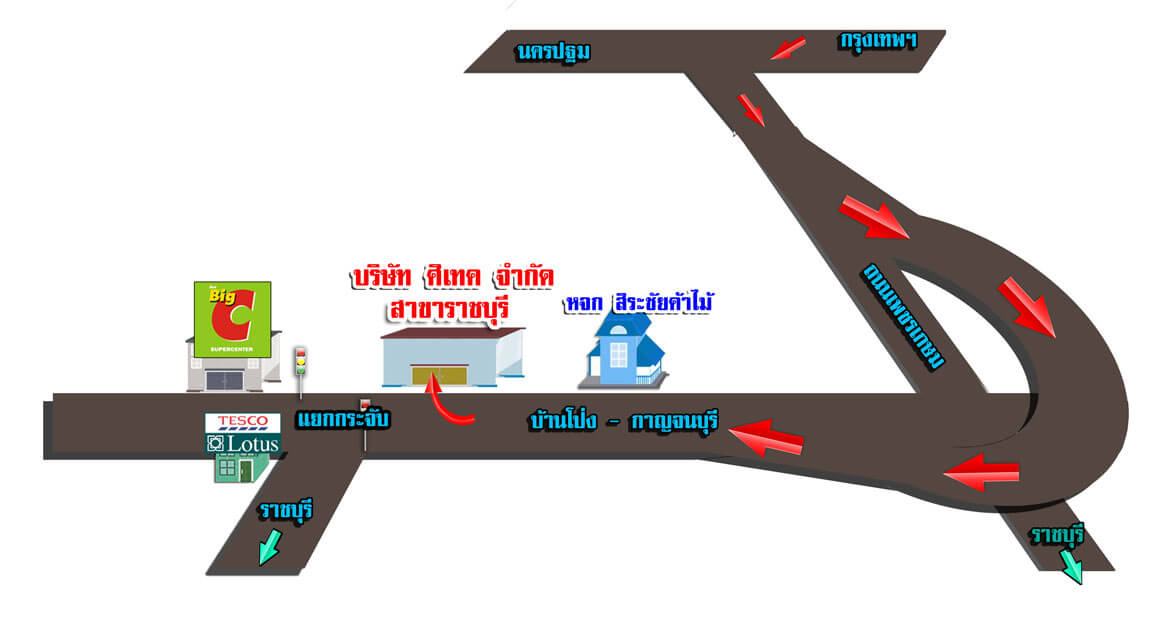 map of rachaburi